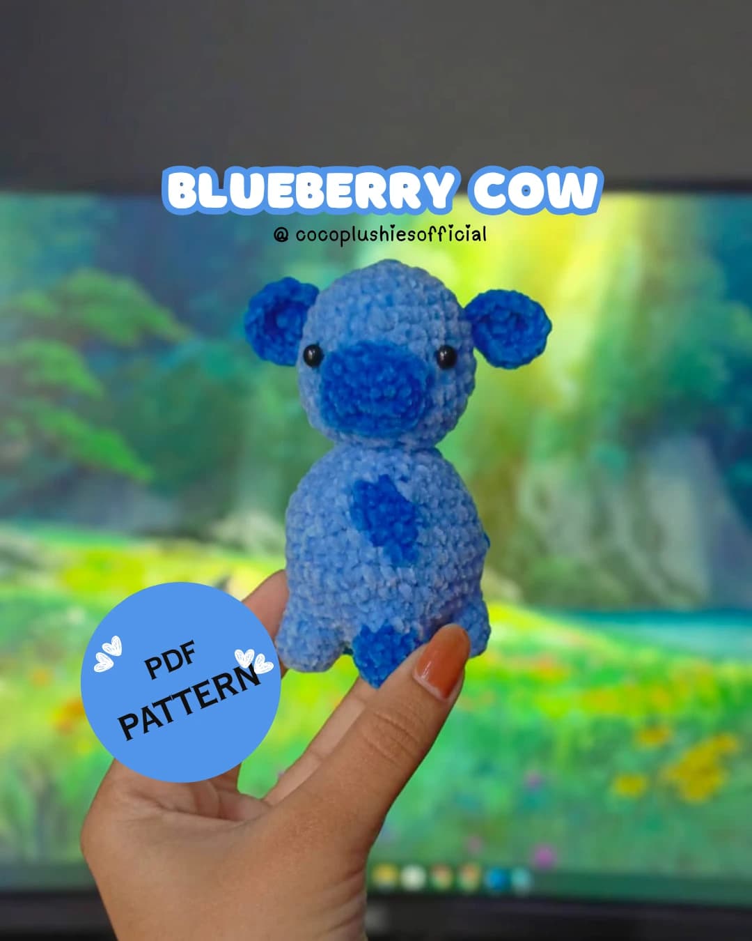 Blueberry Cow Amigurumi Showcase